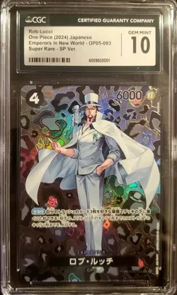 Rob Lucci SR OP05-093 OP09 SP PAR Emperors in the New World One Piece Japanese - Image 1