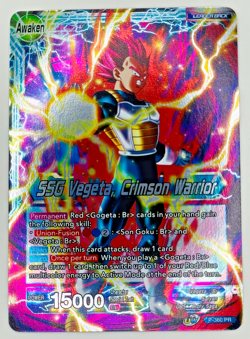 SSG Vegeta Crimson Warrior P-360 Leader Foil Dragon Ball Super Card Game | NM - Image 1