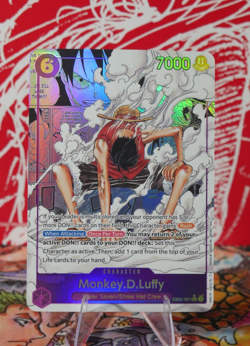 PROXY One Piece Card Manga Monkey D Luffy EB02-061 English CUSTOM CARD - Image 1