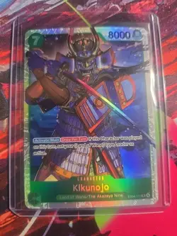 One Piece CCG Kikunojo Character Card Land of Wano Holo EB04-012 8000 Power - Image 1
