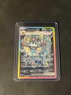 Vaporeon EX Prismatic Evolutions Special Illustration Pokemon Card (NM) 149/131 - Image 1