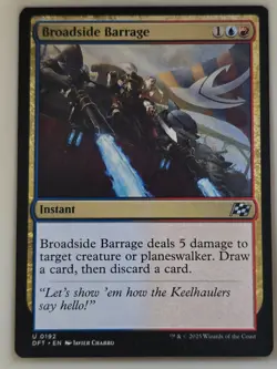 Broadside Barrage - U 0192 Uncommon Aetherdrift DFT MTG - Image 1