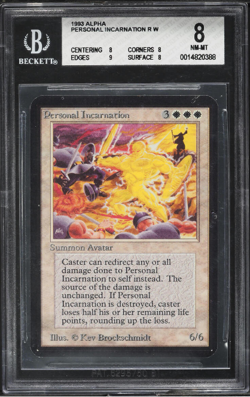 MTG Magic: The Gathering ALPHA Personal Incarnation Graded BGS 8 NM-MT - Image 1