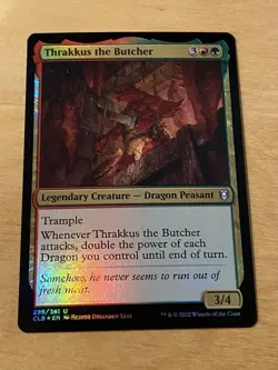 Thrakkus, The Butcher FOIL CLB: Battle for Baldur's Gate NM MTG - Image 1
