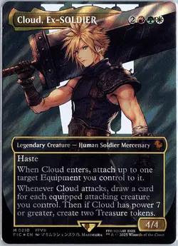 Cloud, Ex-SOLDIER (Borderless) (Surge Foil) M Commander: FINAL FANTASY 210 NM - Image 1