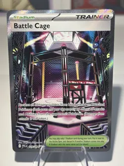 Pokemon 2025 Phantasmal Flames Battle Cage 116/094 Ultra Rare Near Mint - Image 1