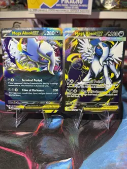 Pokemon 2025 Mega Absol EX 161/132 Ultra Rare Near Mint & 086/132 Double Rare NM - Image 1