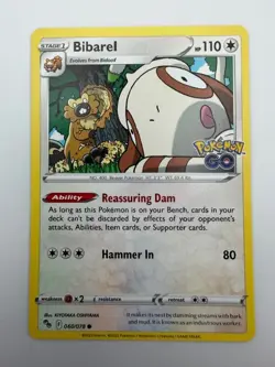 #060/078 Bibarel Normal Common - Pokemon Go English NM - Image 1