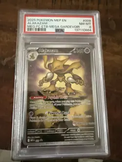 Pokemon TCG Alakazam EX 009 Black Star Promo Ultra Rare PSA 8 - Image 1