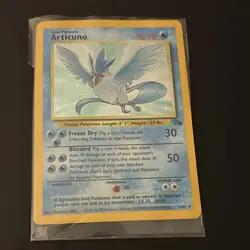 Pokemon TCG Articuno 2/62 Fossil Unlimited Holo Rare Basic English - Image 1