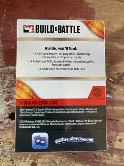 Pokemon TCG Scarlet & Violet Surging Sparks Pokemon Sealed ETB And Battle Pack - Image 3