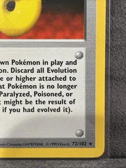 Pokemon TCG Devolution Spray Trainer Base Set Shadowless 72/102 NM Rare - Image 4