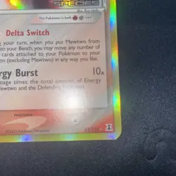 Pokemon Mewtwo 12/113 EX Delta Species Stamped Holo Near Mint - Image 4