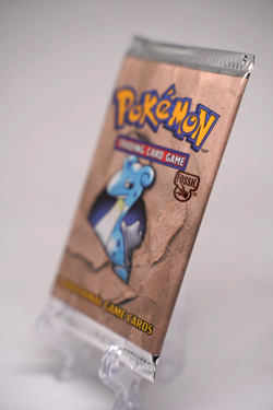 Pokemon WOTC Fossil Unlimited Booster Pack Vintage Sealed TCG Lapras - Image 3