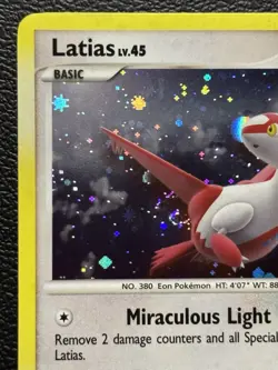Pokemon Latias Lv.45 Rare Holo 3/17 POP 7 LP *FART SWIRL* - Image 5