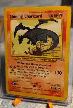 Pokemon Neo Destiny Shining Charizard 107/105 – Vintage WOTC – Heavy Play - Image 2