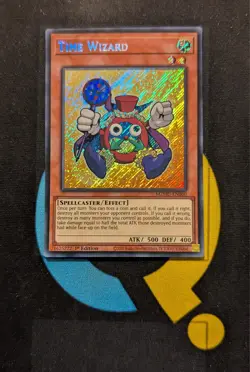 MZMU-EN060 Time Wizard Chibi Art Secret Rare 1st Ed YuGiOh - Image 1