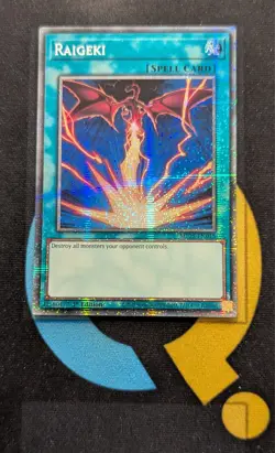 MP25-EN015 Raigeki Alt Art Starlight Rare 1st Edition YuGiOh Card - Image 1