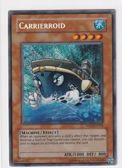 YUGIOH! CARRIERROID - SECRET RARE UNLIMITED EDITION - PP02-EN015 LP+ - Image 1