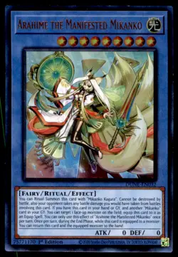 Yu-Gi-Oh! Arahime the Manifested Mikanko #DUNE-EN032 1st Edition Near Mint - Image 1