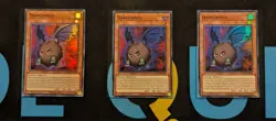 MZMU-EN050 Darkuriboh x3 Super Rare 1st Edition YuGiOh Playset - Image 1