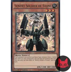 Yugioh Sentry Soldier of Stone MVP1-EN012 Ultra Rare 1st Edition NM - Image 1