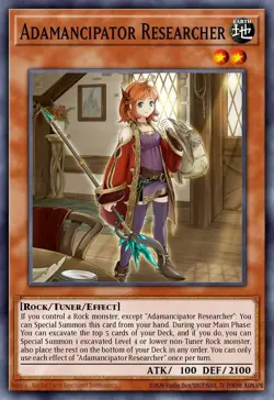 MZMU-EN092 Adamancipator Researcher Rare 1st Edition YuGiOh - Image 1