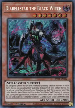 Yugioh Diabellstar the Black Witch RA03-EN032 - Secret Rare - Image 1