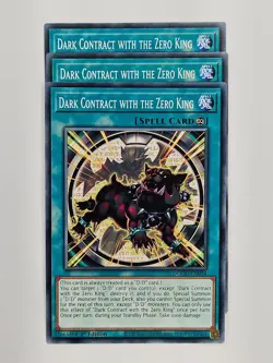 Yu Gi Oh - 3x DOOD-EN054 Dark Contract with the Zero King - Common - Image 1