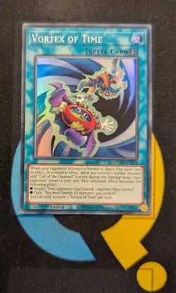 MZMU-EN009 Vortex of Time Super Rare 1st Edition YuGiOh - Image 1