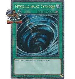 Yugioh! 1x Mystical Space Typhoon RA02-EN048 Quarter Century Secret Rare NM - Image 1