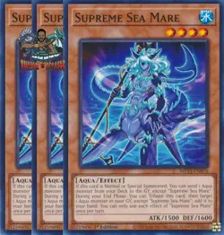 Yugioh! 3x Supreme Sea Mare MP23-EN076 Common 1st Ed NM - Image 1