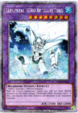 Elemental HERO Absolute Zero RA03-EN231 Platinum Secret Rare 1st Edition Yugioh - Image 1