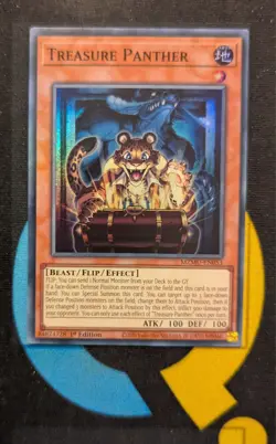 MZMU-EN053 Treasure Panther Super Rare 1st Edition YuGiOh - Image 1