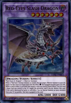 Red-Eyes Slash Dragon - Ultra Rare 1st Edition LEDU-EN003 - NM - YuGiOh - Image 1