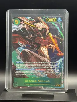 One Piece Dracule Mihawk SEC Alt Art OP14-119 The Azure Sea's Seven English - Image 1