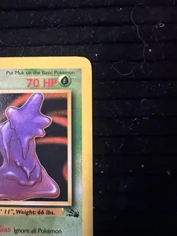 First Edition Muk 28/62 Fossil Card Regular Pokemon Base OG - Image 4