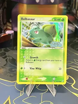 Pokemon TCG Bulbasaur Stamped Reverse Holo Card 46/100 Crystal Guardians 2006 - Image 2
