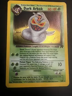 Pokemon Team Rocket Bundle WOTC 1999 Dark Arbok Holo + 30+ Dark Cards Vintage - Image 1