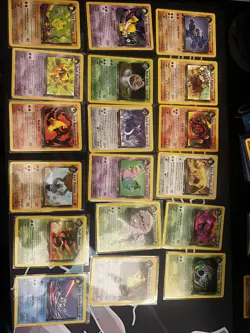 Pokemon Team Rocket Bundle WOTC 1999 Dark Arbok Holo + 30+ Dark Cards Vintage - Image 5