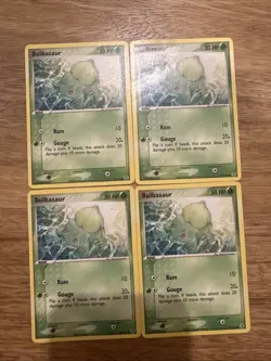 Pokemon Bulbasaur Card 55/112 Fire Red Leaf Green LP/NM/M - Set Of 4 - Image 1