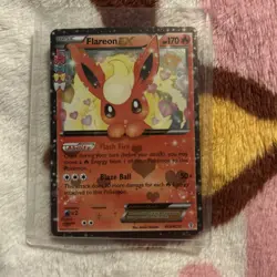 Pokemon TCG Flareon EX Holo Rare Card RC6/RC32 Generations Radiant Collection - Image 1