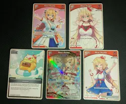 Hololive Official Card Game - Elite Spark ENG Akai Haato RR Set hBP03-034 +4Akai - Image 1