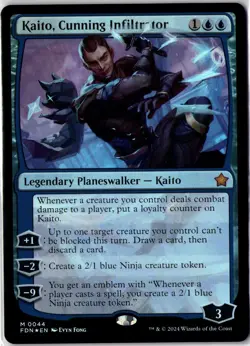 Kaito, Cunning Infiltrator #0044 (Foil) (FDN) Foundations - Image 1