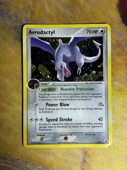Aerodactyl 1/92 Holo Rare Ex Legend Maker Vintage Pokemon Card DMG - Image 2