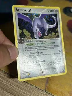 Aerodactyl 1/92 Holo Rare Ex Legend Maker Vintage Pokemon Card DMG - Image 4