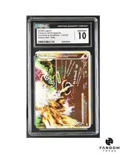 CGC 10 GEM MINT Ho-Oh Legend (Bottom) Spanish 112/123 Pokemon HGSS - Image 1