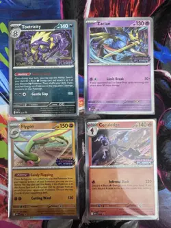 Pokemon TCG Phantasmal Flames STAFF Stamped Prerelease 4 Promo Prerelease Cards - Image 2