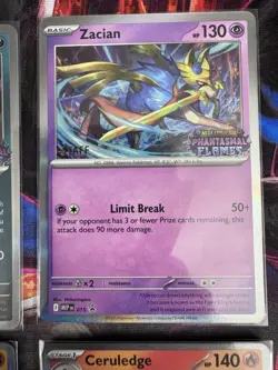 Pokemon TCG Phantasmal Flames STAFF Stamped Prerelease 4 Promo Prerelease Cards - Image 4