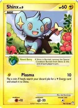 Pokemon TCG Shinx Mysterious Treasures 98/123 Common LP - Image 1